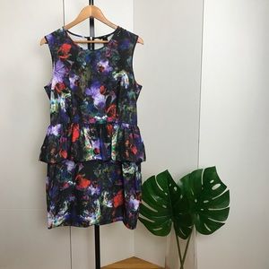 H&M Floral Peplum Dress